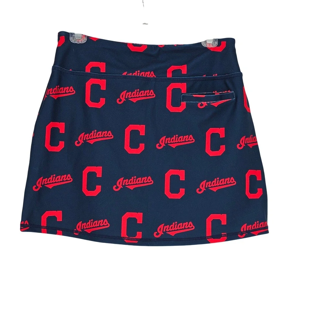 Loudmouth Cleveland Indians Active Skort S Navy MLB Logo Golf Skirt‎ Deadstock